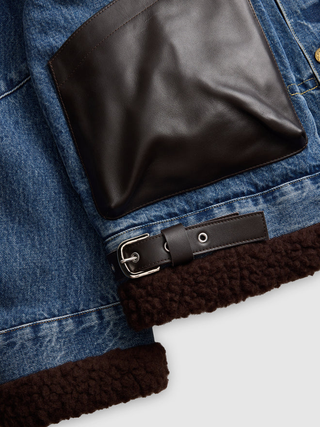 levi’s® x sacai men's sherpa 外套 008BG0003S- Indigo  – Levi's 香港