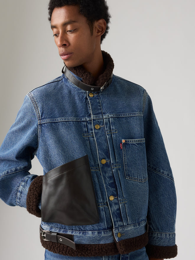 levi’s® x sacai men's sherpa 外套 008BG0003S- Indigo  – Levi's 香港