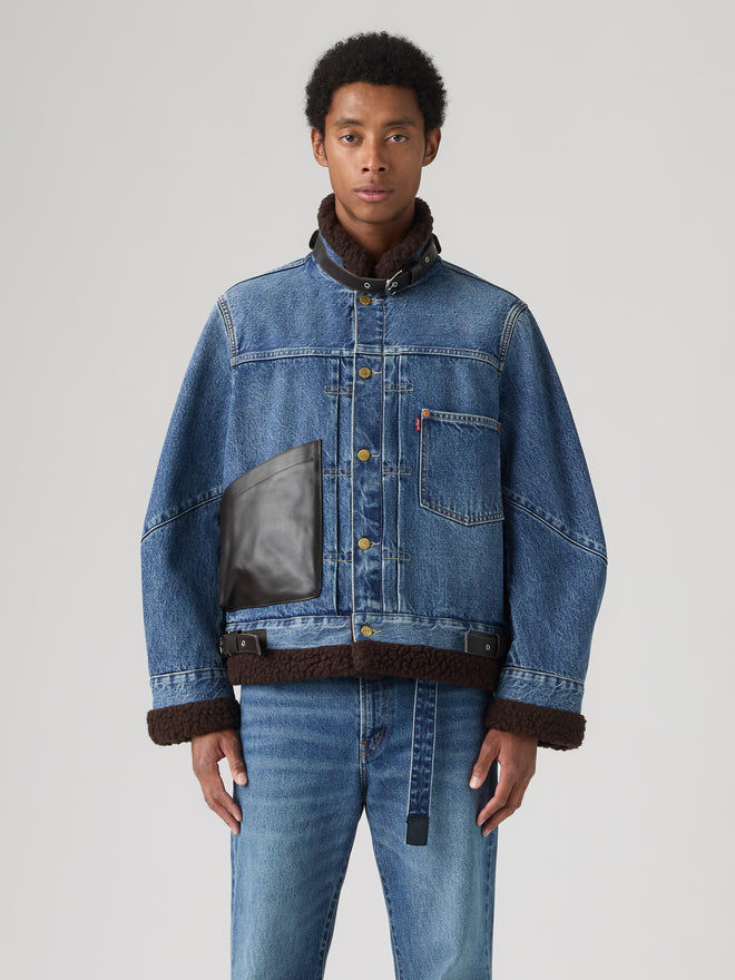 levi’s® x sacai men's sherpa 外套 008BG0003S- Indigo  – Levi's 香港