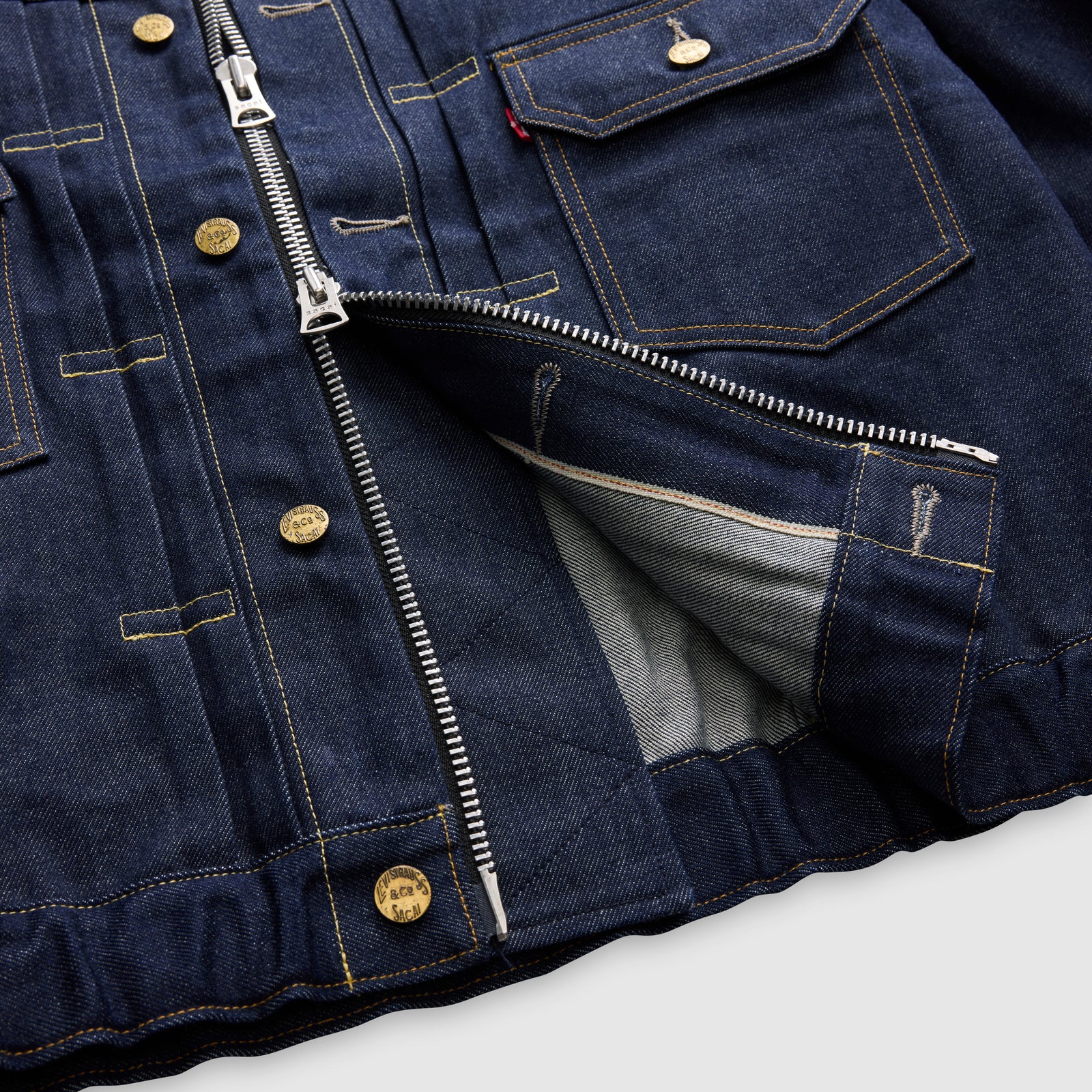 levi’s® x sacai men's blouson jacket 008BJ0001S- Dark Indigo – Levi's Hong Kong