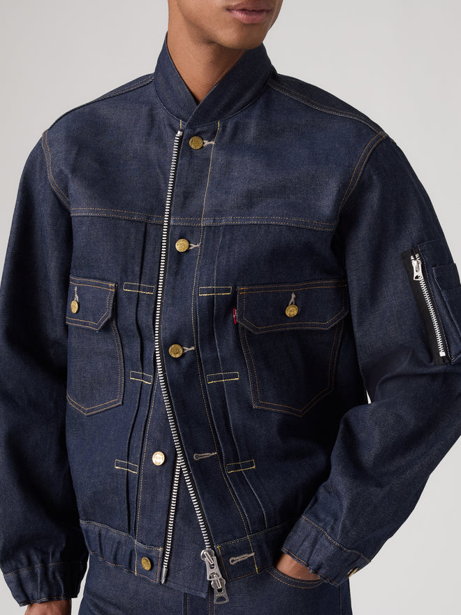 levi’s® x sacai men's blouson 外套 008BJ0001M- Dark Indigo  – Levi's 香港