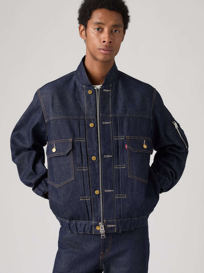 levi’s® x sacai men's blouson 外套 008BJ0001M- Dark Indigo  – Levi's 香港