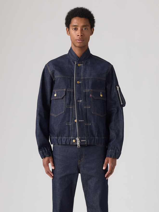 levi’s® x sacai men's blouson 外套 008BJ0001M- Dark Indigo  – Levi's 香港