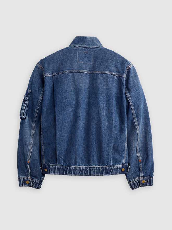 levi’s® x sacai men's blouson 外套 008BJ0002M- Medium Indigo  – Levi's 香港