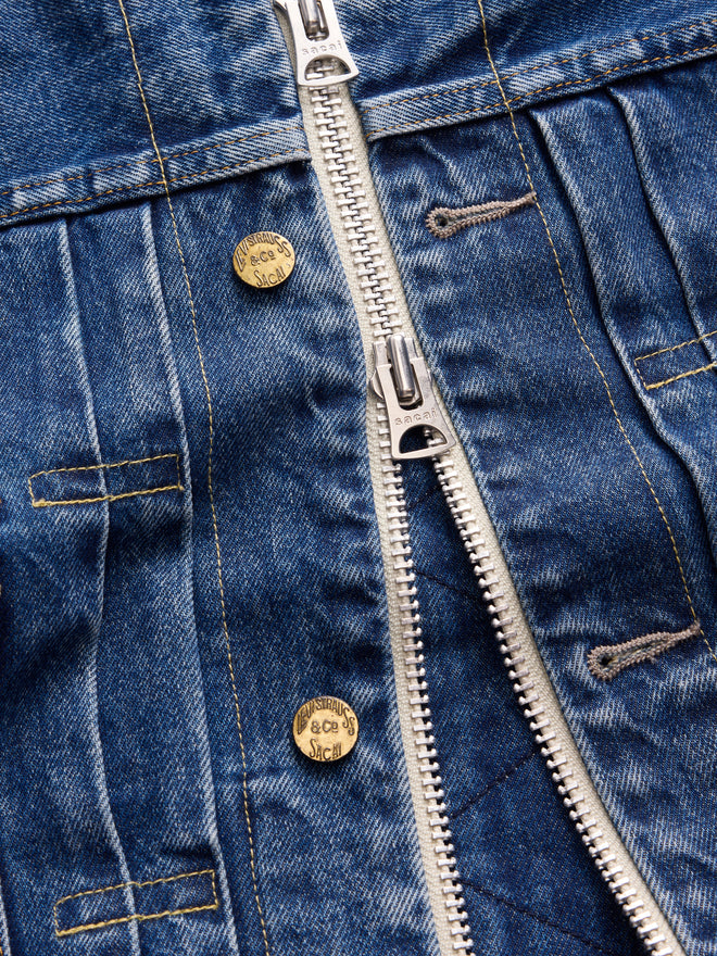 levi’s® x sacai men's blouson 外套 008BJ0002M- Medium Indigo  – Levi's 香港