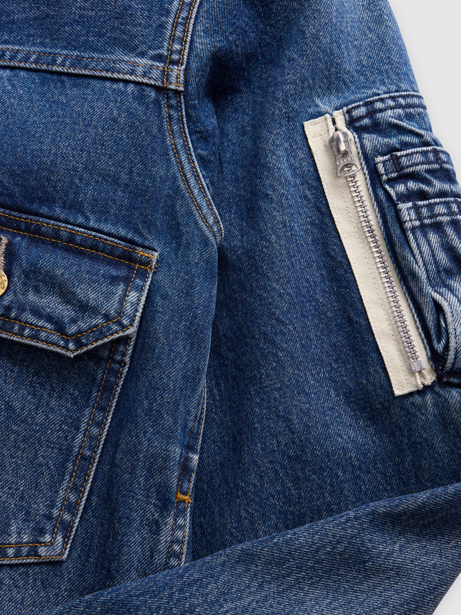 levi’s® x sacai men's blouson 外套 008BJ0002M- Medium Indigo  – Levi's 香港