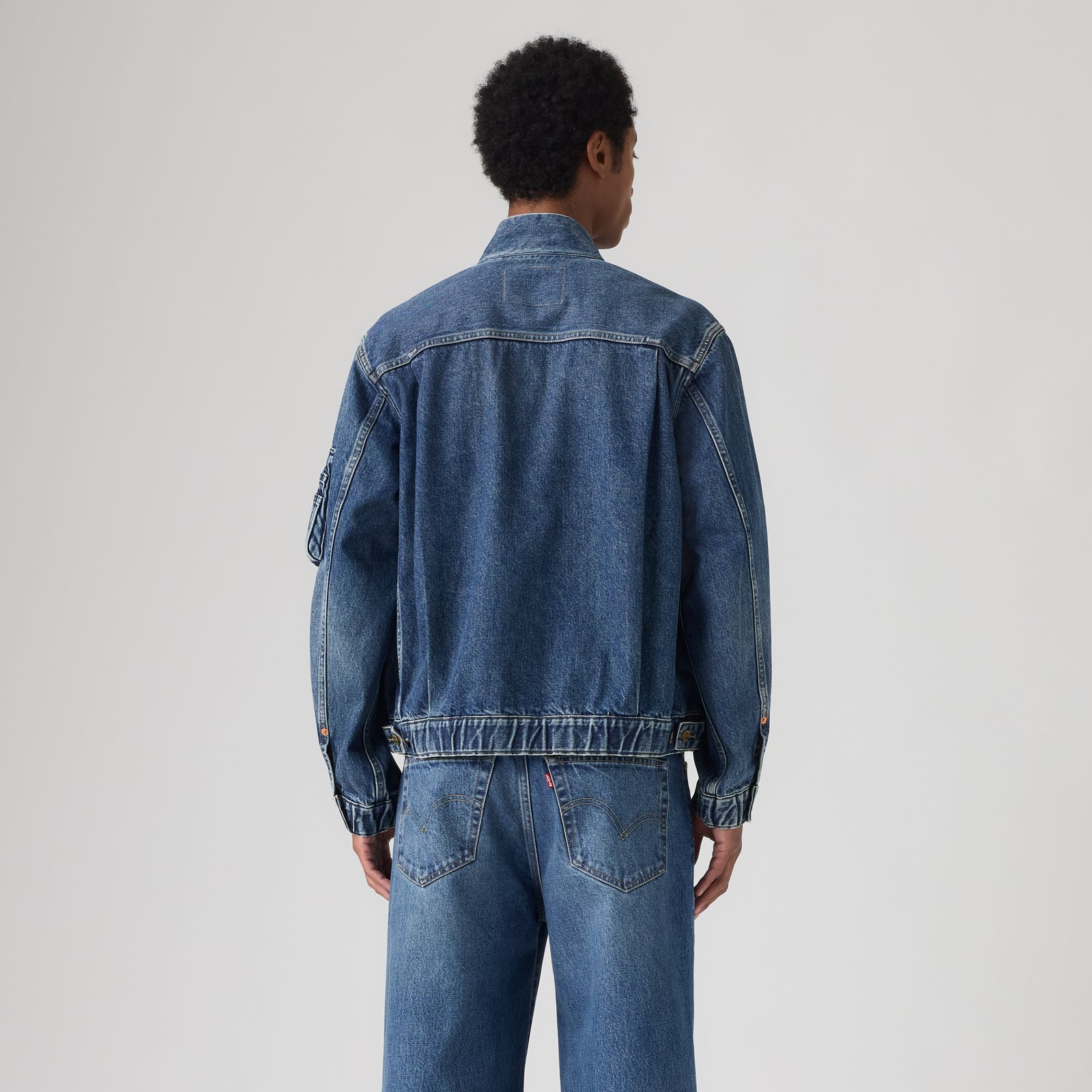 levi’s® x sacai men's blouson jacket 008BJ0002S- Medium Indigo – Levi's Hong Kong