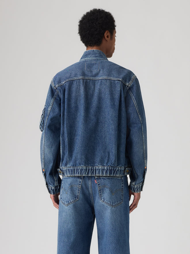 levi’s® x sacai men's blouson 外套 008BJ0002M- Medium Indigo  – Levi's 香港