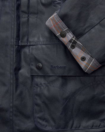 levi's® x barbour oversized bedale waxed jacket 008GL0005L- Navy  – Levi's Hong Kong