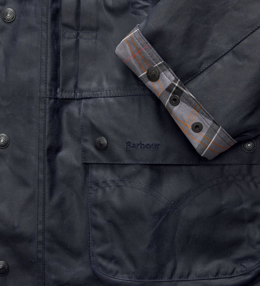 levi's® x barbour oversized bedale waxed jacket 008GL0005L- Navy – Levi's Hong Kong