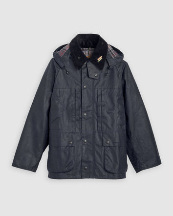 levi's® x barbour oversized bedale waxed jacket 008GL0005L- Navy  – Levi's Hong Kong