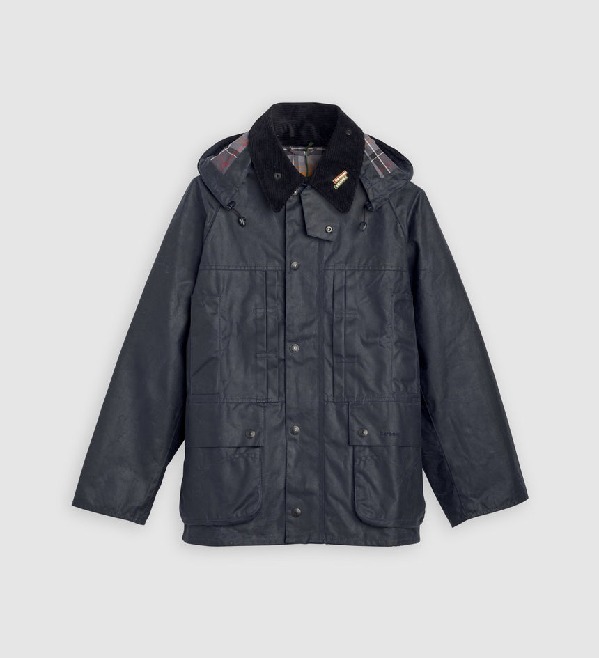 levi's® x barbour oversized bedale waxed jacket 008GL0005L- Navy – Levi's Hong Kong