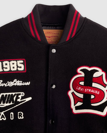 levi's® x jordan pinnacle varsity jacket 008M40000S- Black  – Levi's Hong Kong
