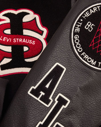 levi's® x jordan pinnacle varsity jacket 008M40000S- Black  – Levi's Hong Kong