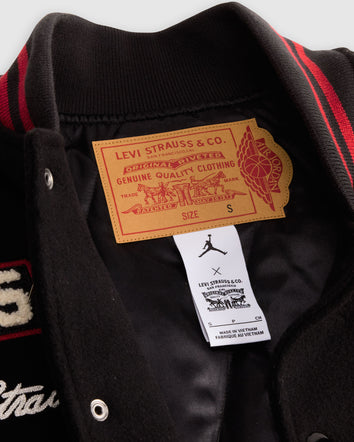 levi's® x jordan pinnacle varsity jacket 008M40000S- Black  – Levi's Hong Kong