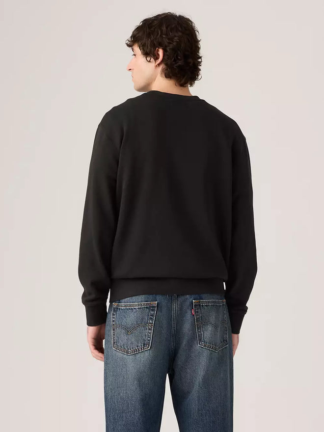 levi's® men's original housemark crewneck sweatshirt 359090080S- Mineral Black - Black  – Levi's Hong Kong