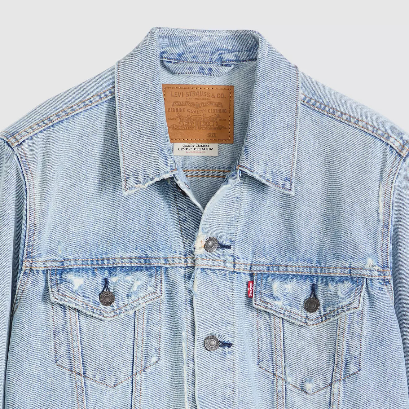 levi's® trucker 卡車司機外套 | 男裝   723340789S- Medium Indigo – Levi's 香港