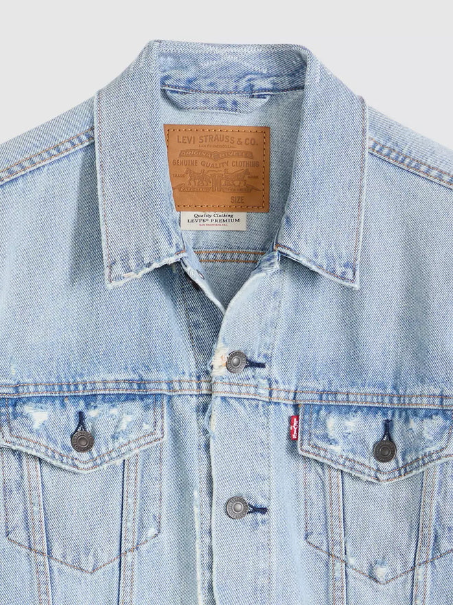 levi's® trucker 卡車司機外套 | 男裝   723340789S- Medium Indigo  – Levi's 香港