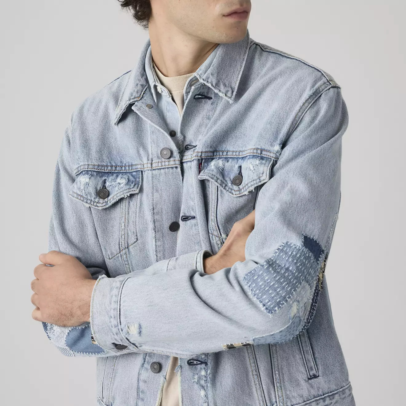 levi's® trucker 卡車司機外套 | 男裝   723340789S- Medium Indigo – Levi's 香港