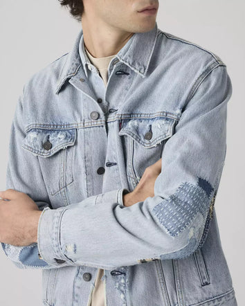 levi's® trucker 卡車司機外套 | 男裝   723340789S- Medium Indigo  – Levi's 香港