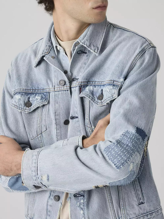 levi's® trucker 卡車司機外套 | 男裝   723340789S- Medium Indigo  – Levi's 香港