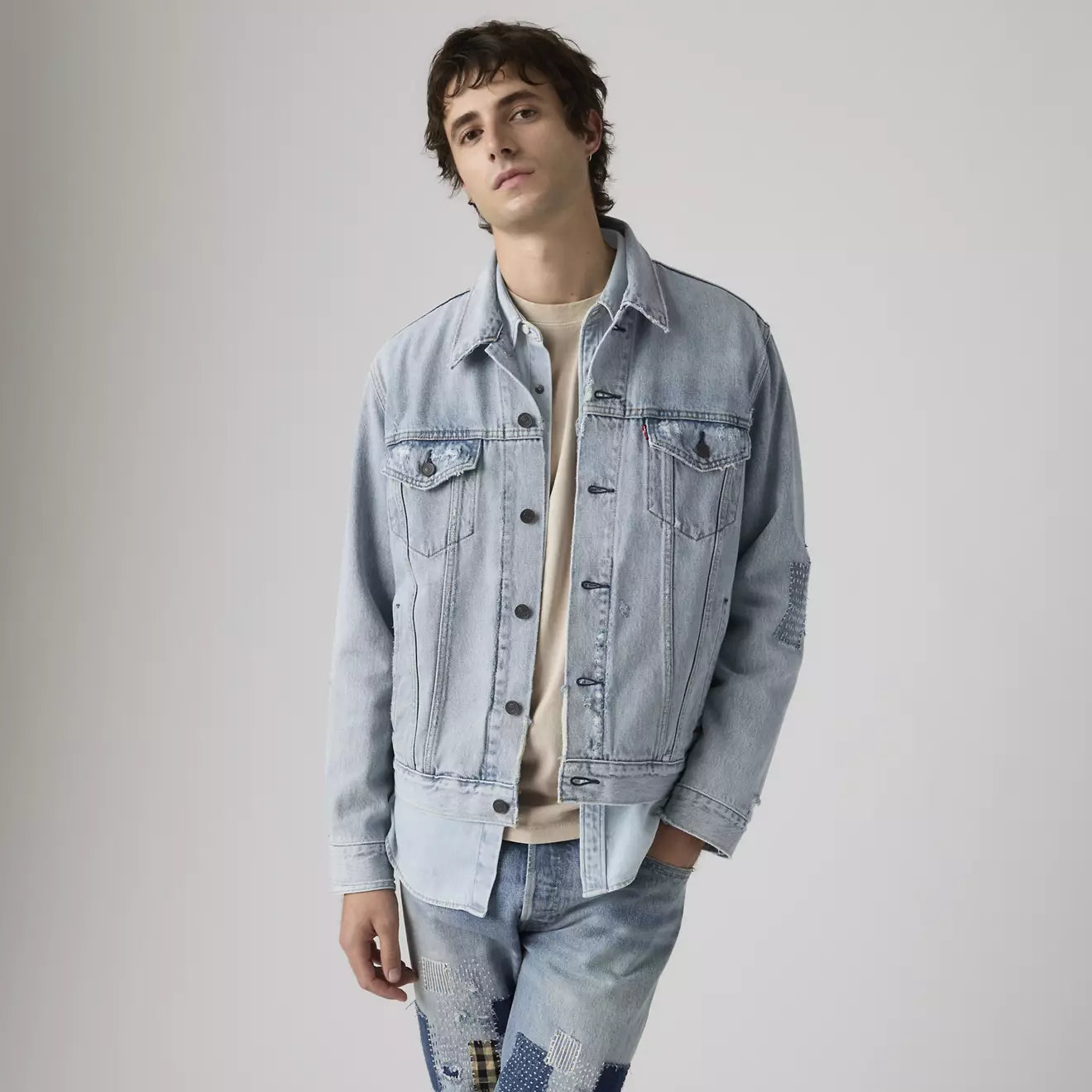 levi's® trucker 卡車司機外套 | 男裝   723340789S- Medium Indigo – Levi's 香港
