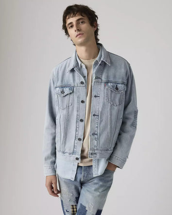 levi's® trucker 卡車司機外套 | 男裝   723340789S- Medium Indigo  – Levi's 香港