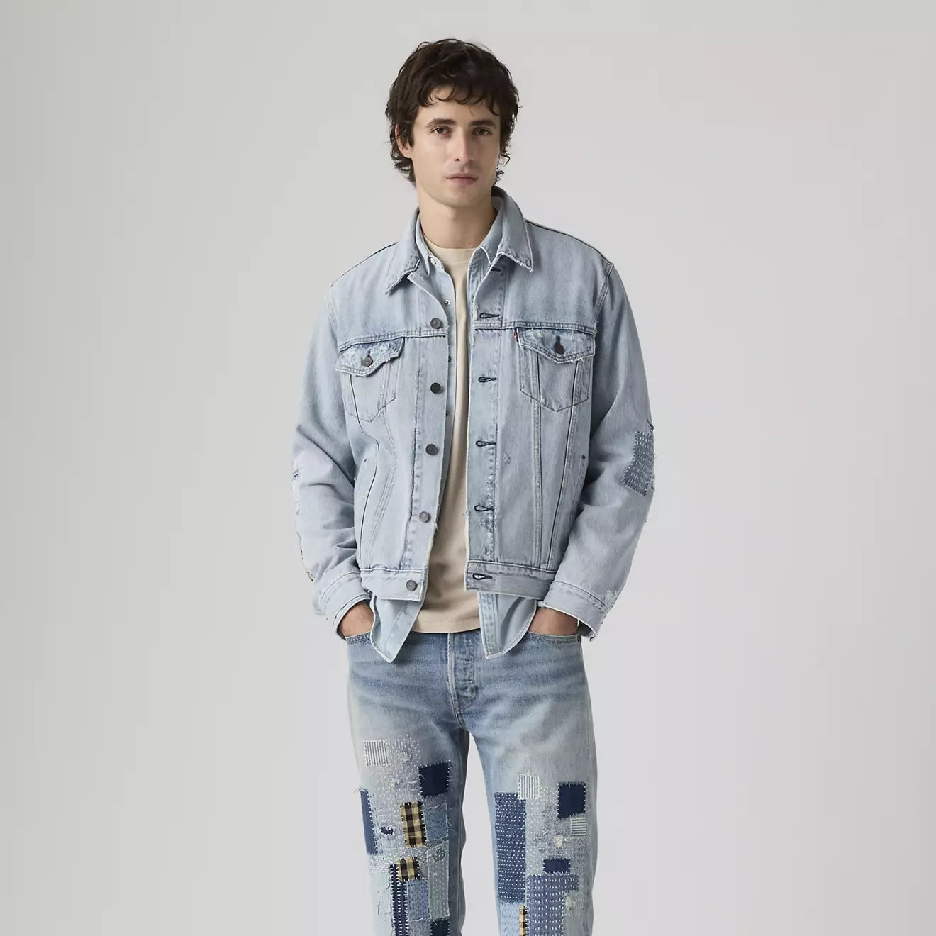 levi's® trucker 卡車司機外套 | 男裝   723340789S- Medium Indigo – Levi's 香港