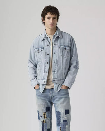 levi's® trucker 卡車司機外套 | 男裝   723340789S- Medium Indigo  – Levi's 香港