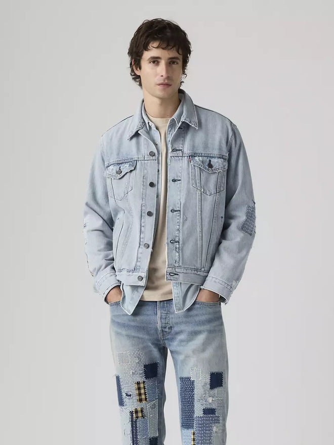 levi's® trucker 卡車司機外套 | 男裝   723340789S- Medium Indigo  – Levi's 香港