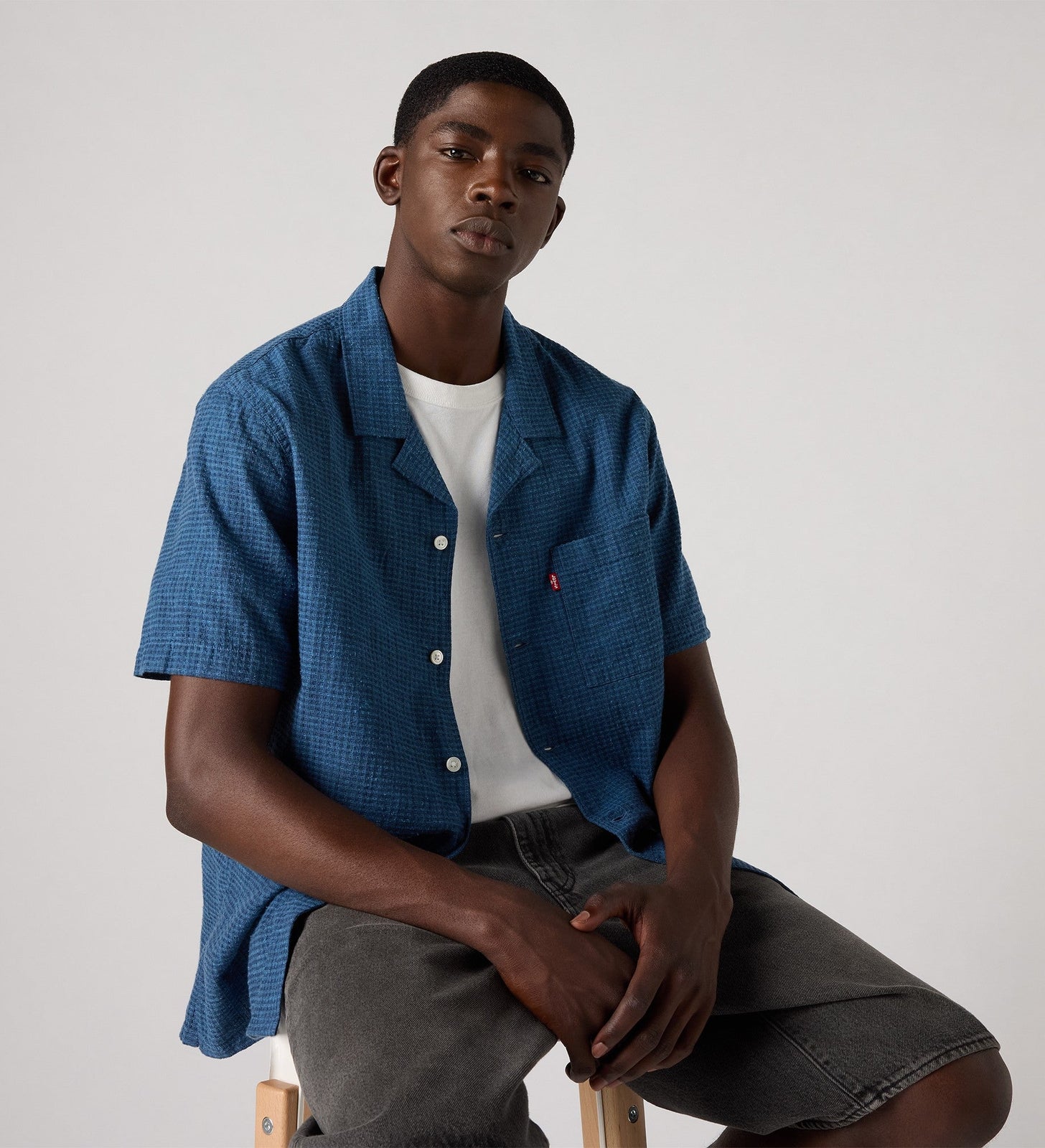 levi's® 圖案襯衫 |男裝 726250109S- Med Indigo - Flat Finish – Levi's 香港