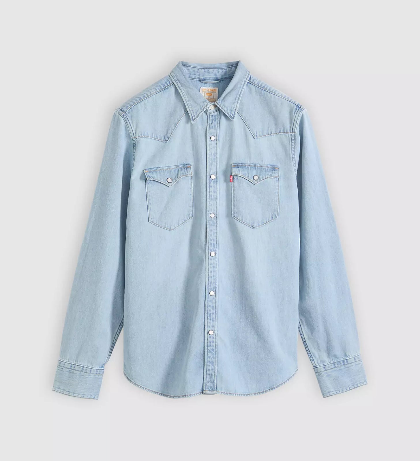 levi's® barstow 標準版型西部襯衫 | 男裝   857440118S- Medium Indigo – Levi's 香港