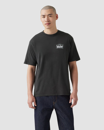levi's® 印花復古版型t-shirt | 男裝 - black | levi's hk 873730260XS- Black  – Levi's 香港