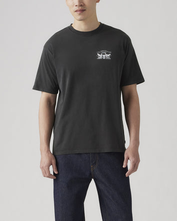 levi's® 印花復古版型t-shirt | 男裝 - black | levi's hk 873730260XS- Black  – Levi's 香港