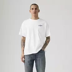 levi's® men's graphic 復古版型圖案 t 恤 | 男裝   873730417XS- White  – Levi's 香港