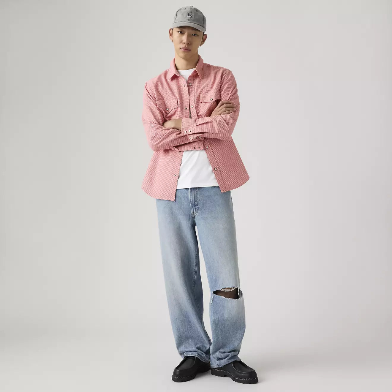 levi's® relaxed fit western 恤衫 | 男裝 A19190072S- Red – Levi's 香港