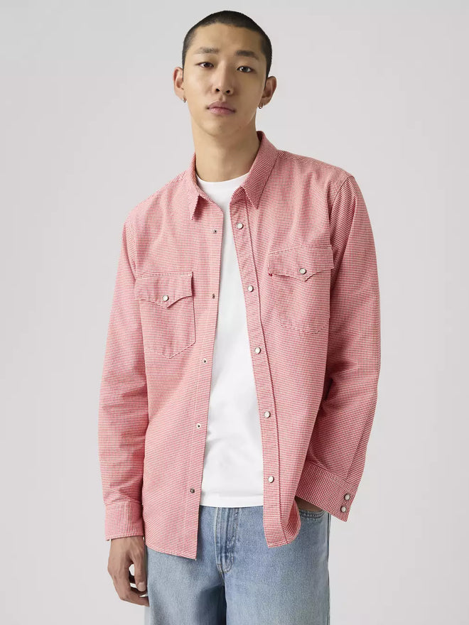 levi's® relaxed fit western 恤衫 | 男裝 A19190072S- Red  – Levi's 香港
