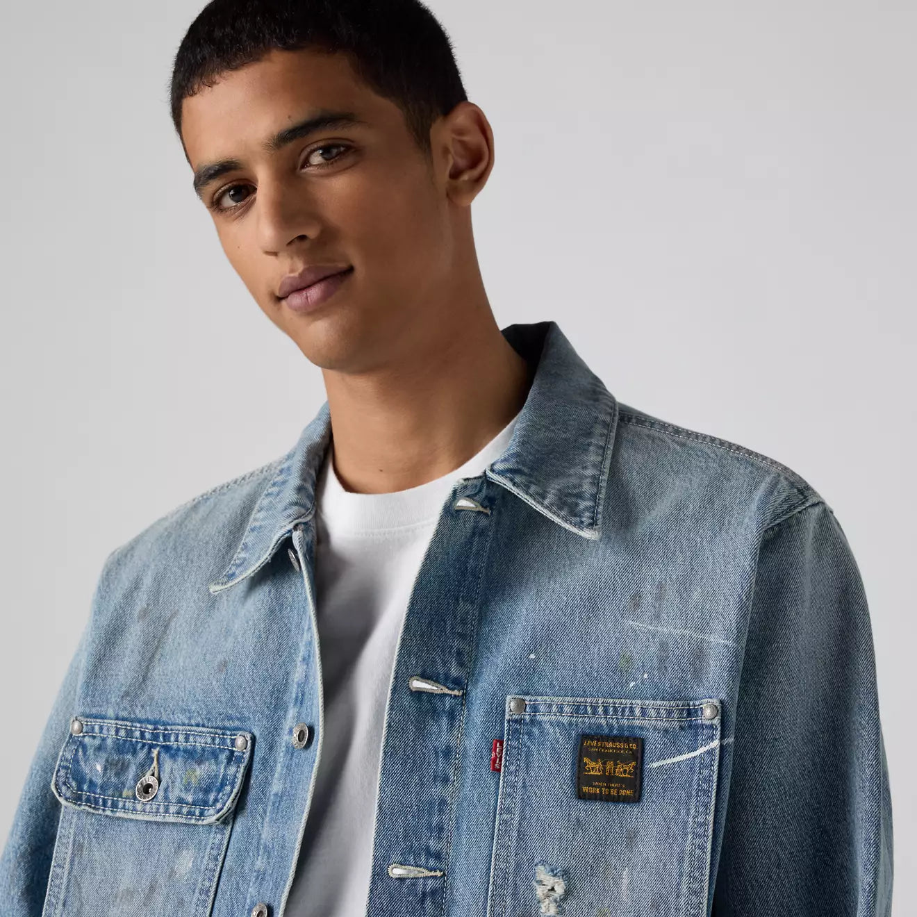 levi's® sunrise trucker 外套 | 男裝 A48200031S- Medium Indigo – Levi's 香港