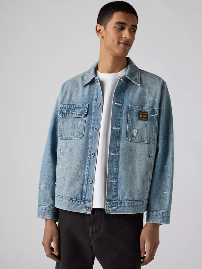 levi's® sunrise trucker 外套 | 男裝 A48200031S- Medium Indigo  – Levi's 香港