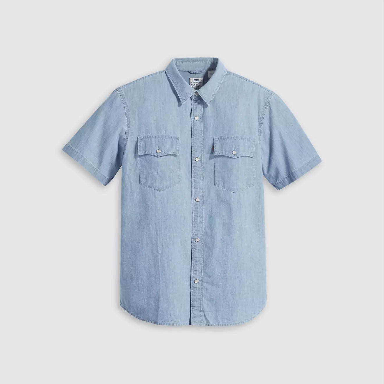 levi's® short-sleeve relaxed fit western 恤衫 | 男裝 A57220008S- Blue – Levi's 香港