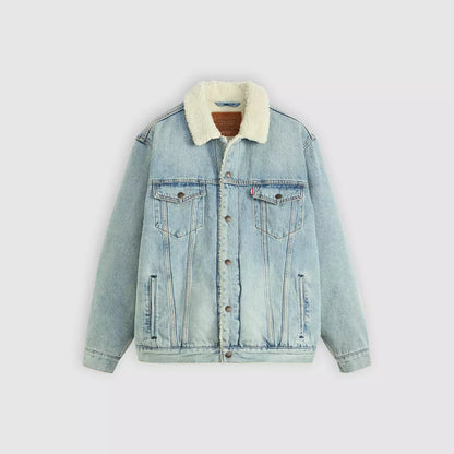 Levi's® Relaxed Sherpa Trucker 寬鬆羊毛外套 | 男裝  