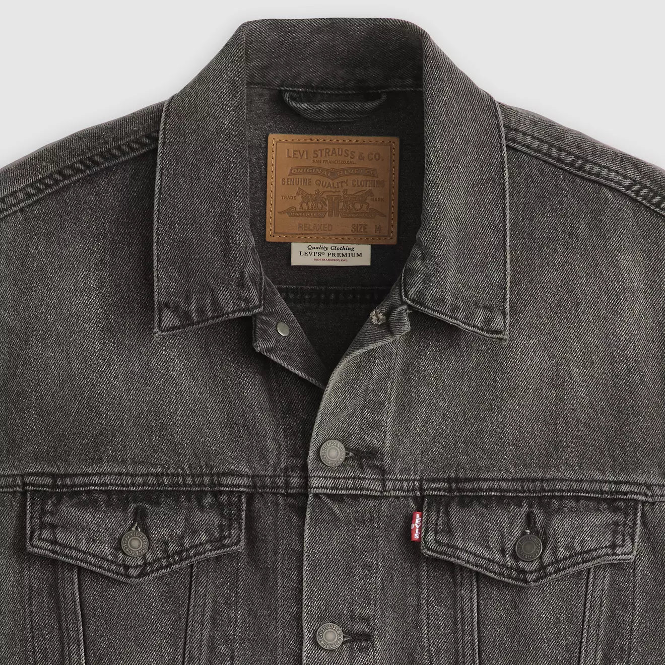 levi's® men's relaxed trucker vest A57890001S- Black – Levi's Hong Kong