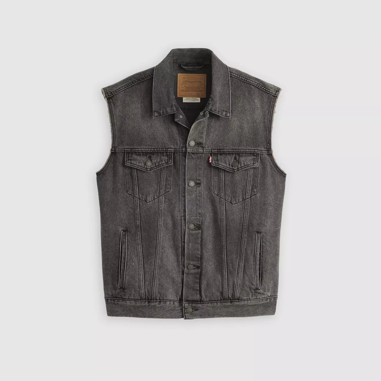levi's® men's relaxed trucker vest A57890001S- Black – Levi's Hong Kong
