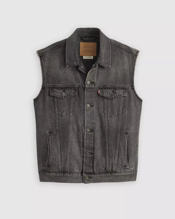 levi's® relaxed trucker 背心 | 男裝 A57890001S- Black  – Levi's 香港