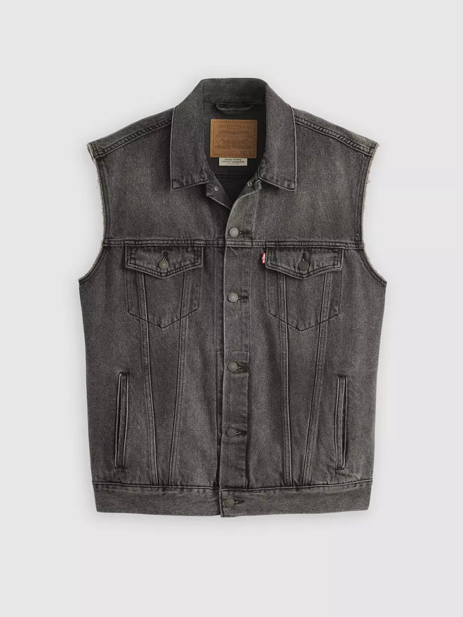 levi's® relaxed trucker 背心 | 男裝 A57890001S- Black  – Levi's 香港