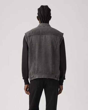 levi's® relaxed trucker 背心 | 男裝 A57890001S- Black  – Levi's 香港