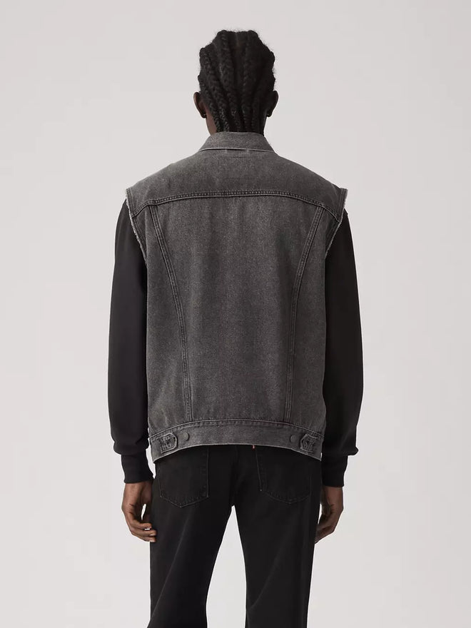 levi's® relaxed trucker 背心 | 男裝 A57890001S- Black  – Levi's 香港