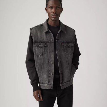 Levi's® Relaxed Trucker 背心 | 男裝
