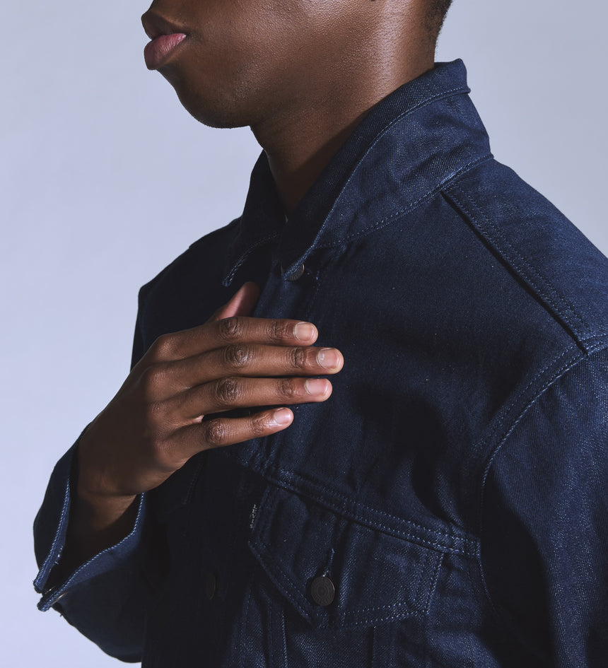 levi's® blue tab™ men's type iii trucker jacket A58830003XS- Dark Indigo – Levi's 香港