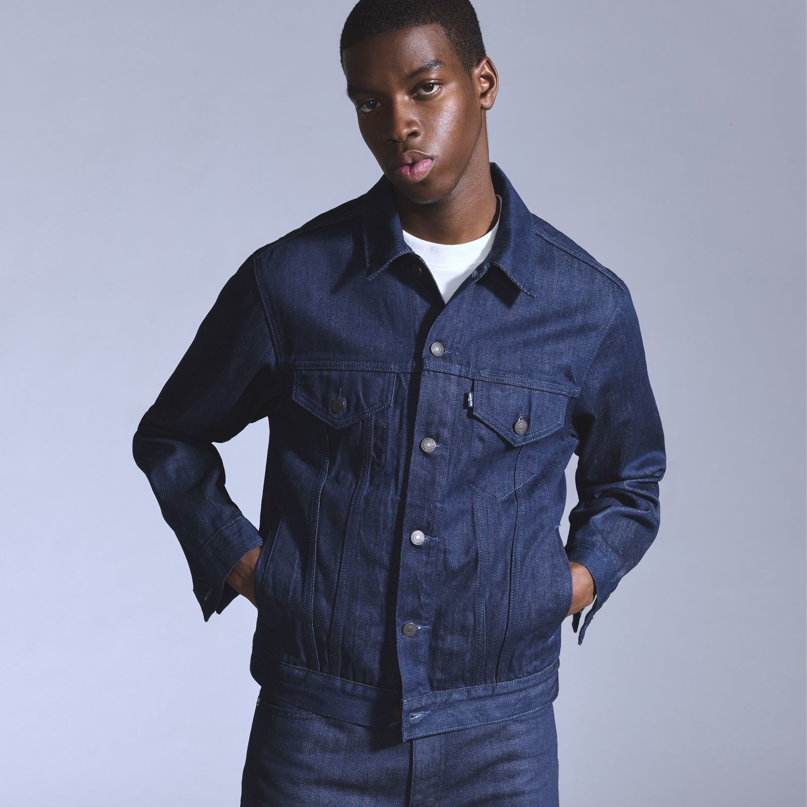 levi's® blue tab™ men's type iii trucker jacket A58830003XS- Dark Indigo – Levi's Hong Kong